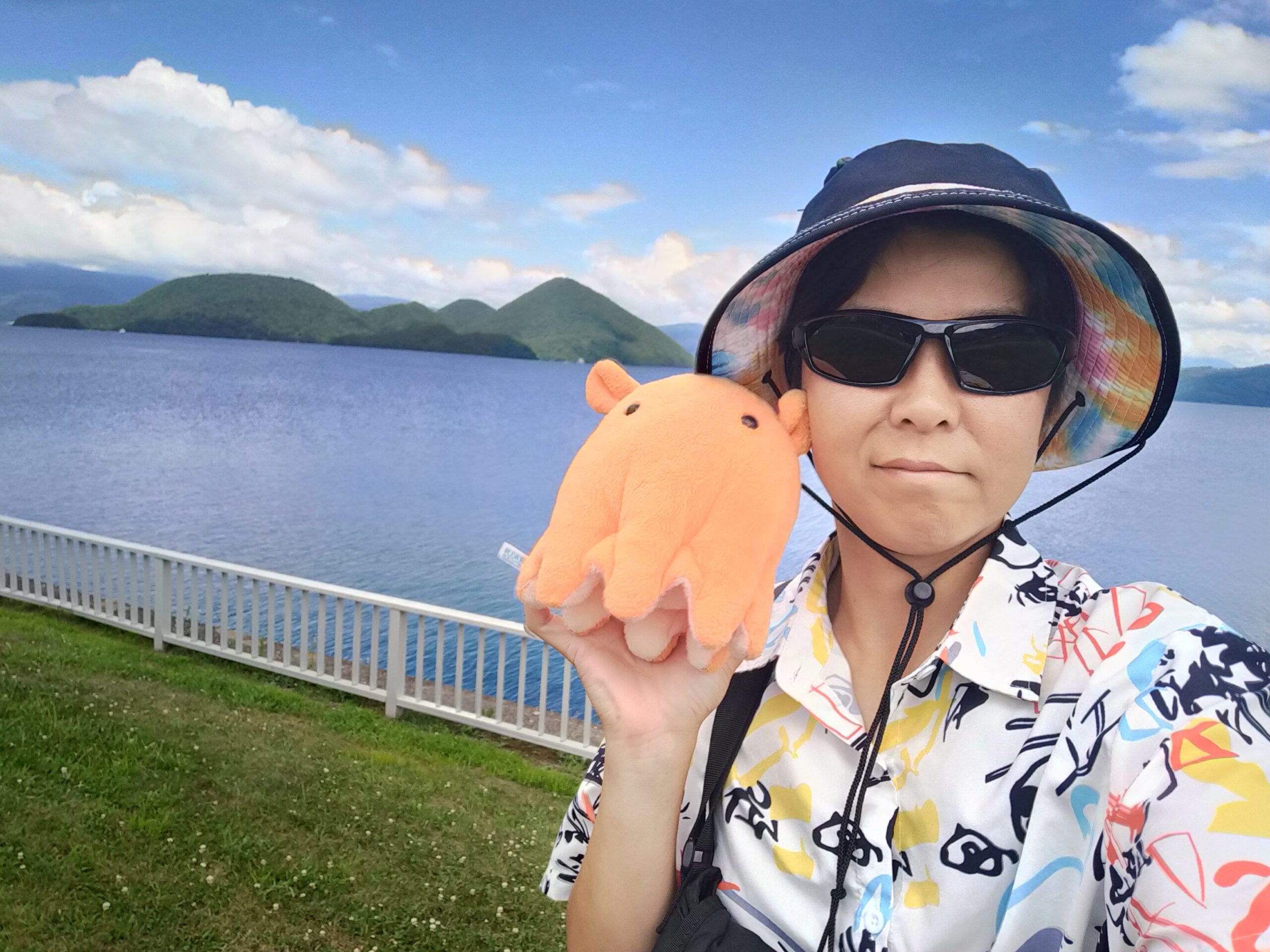 洞爺湖のほとり